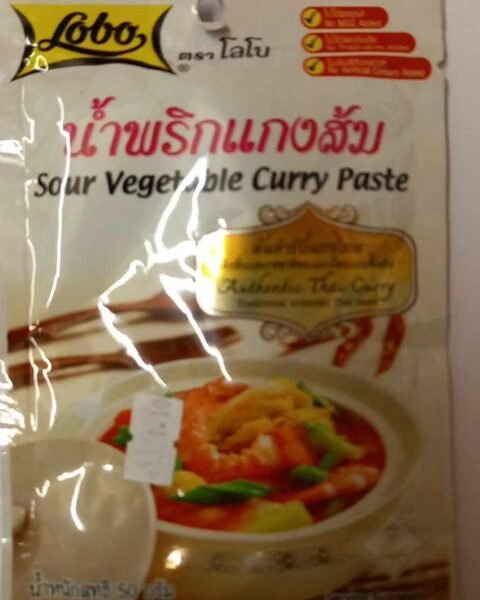 Sour vegetable curry paste 50g. LOBO
