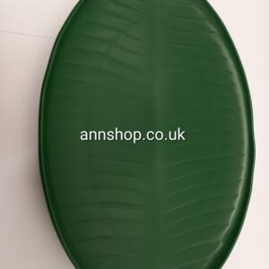 จานพลาสติก ลายใบตอง8"×11"(oval)