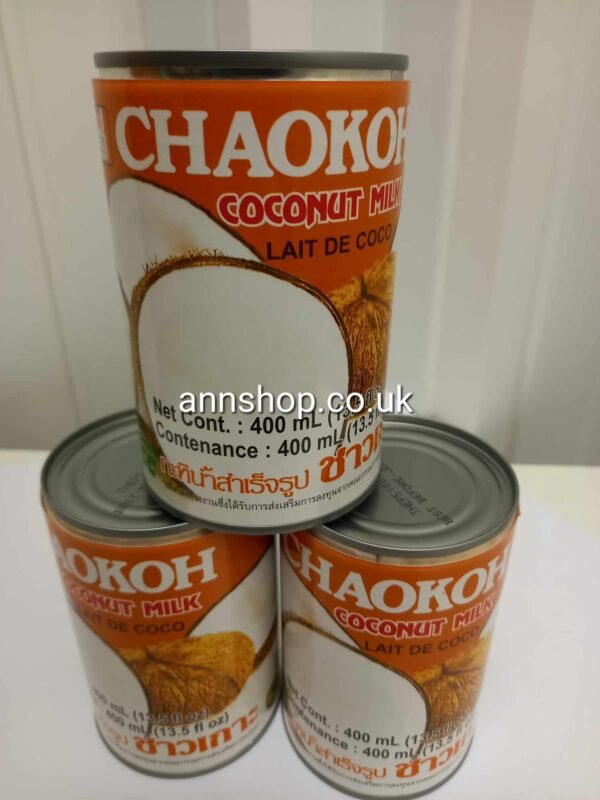 Choakoh Coconut Milk 3*400ml. BBF JUNE 27