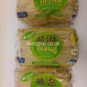 Dry Rice Noodle (small stripe)DOUBLE KIRIN BRAND150G.