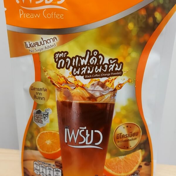 Preaw coffee กาแฟดำผสมรสส้ม