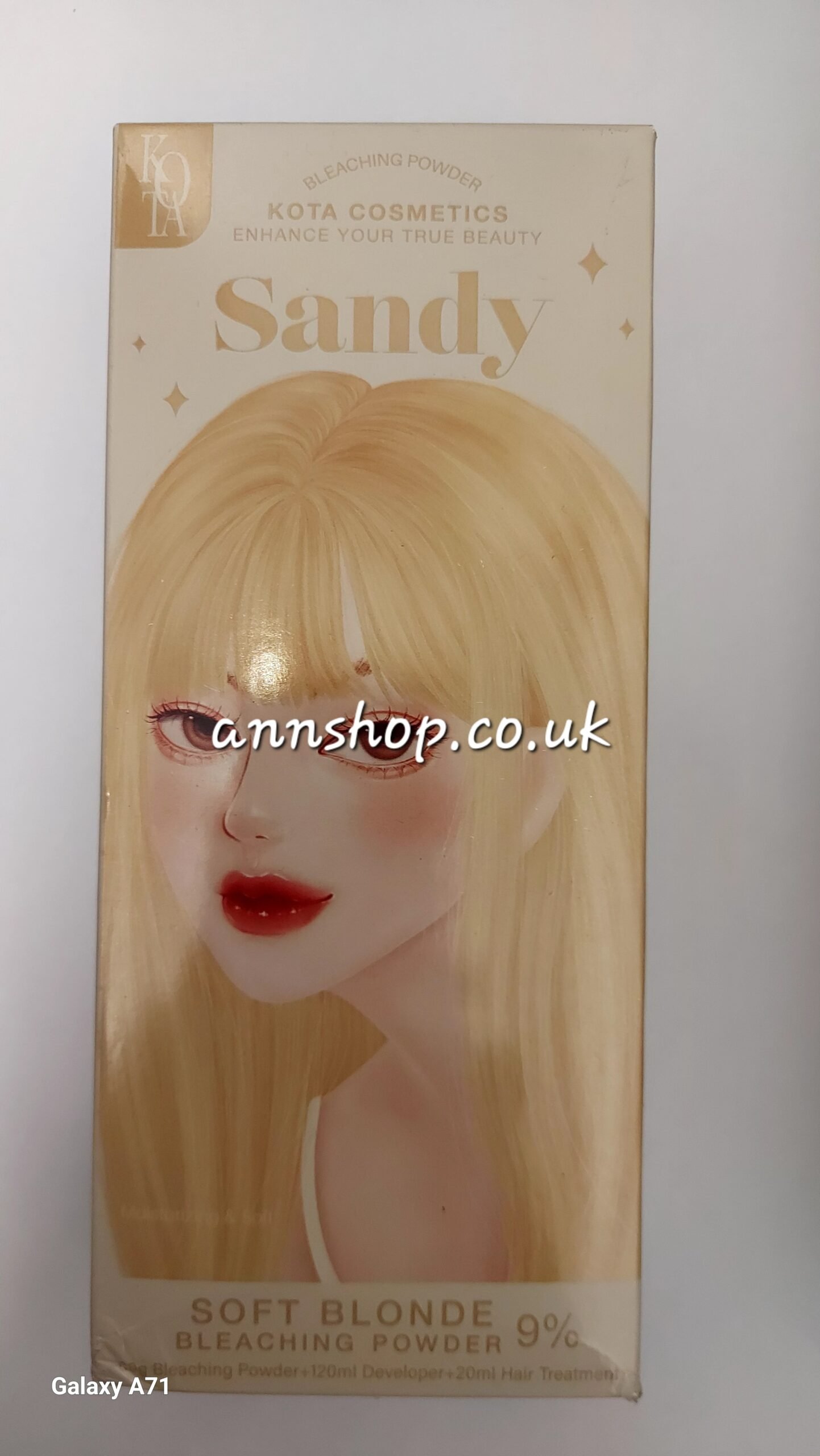 ครีมกัดสีผมกลิ่นกุหลาบSANDY SOFT BLOND-KOTA